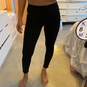 lulu leggings with mesh on side